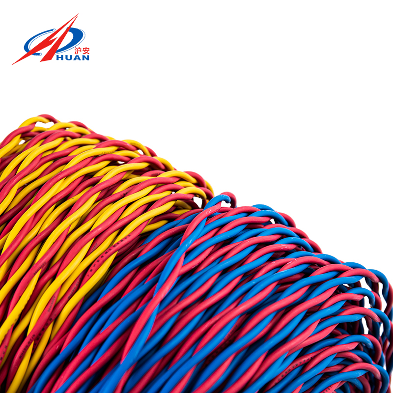 Cable de alarma contra incendios de par trenzado de 2 núcleos RVS (cable flexible para iluminación y detector de humo)