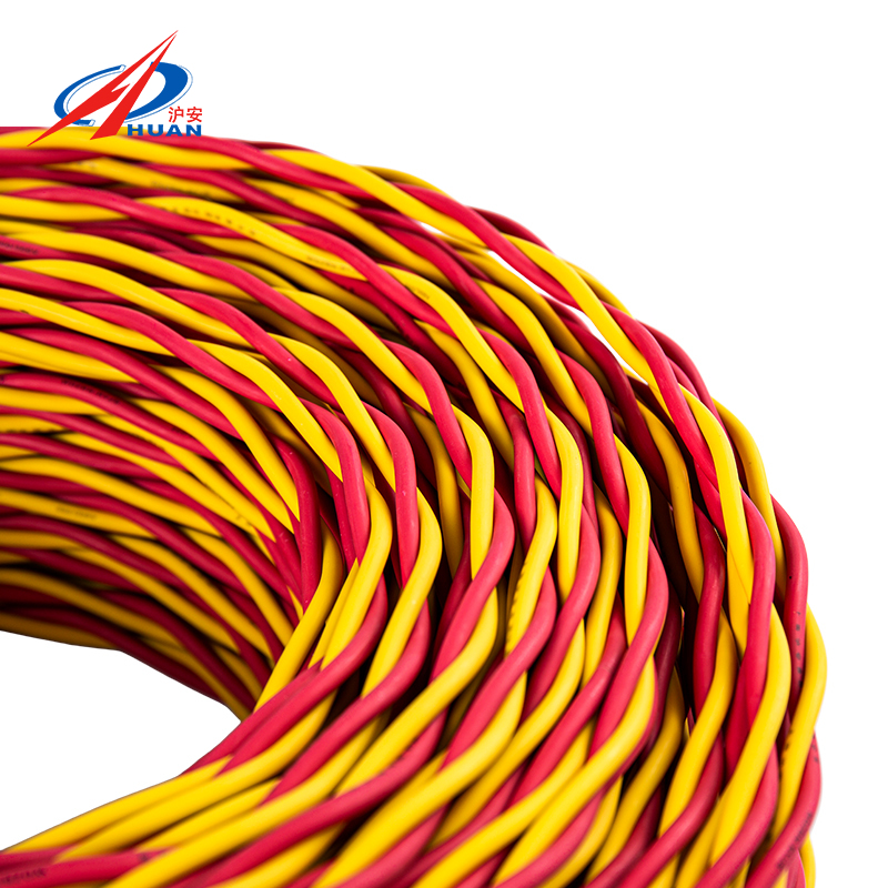 Alambre de cobre de par trenzado resistente al fuego NH-RVS para alarmas contra incendios y detectores de humo (disponible en varios colores)