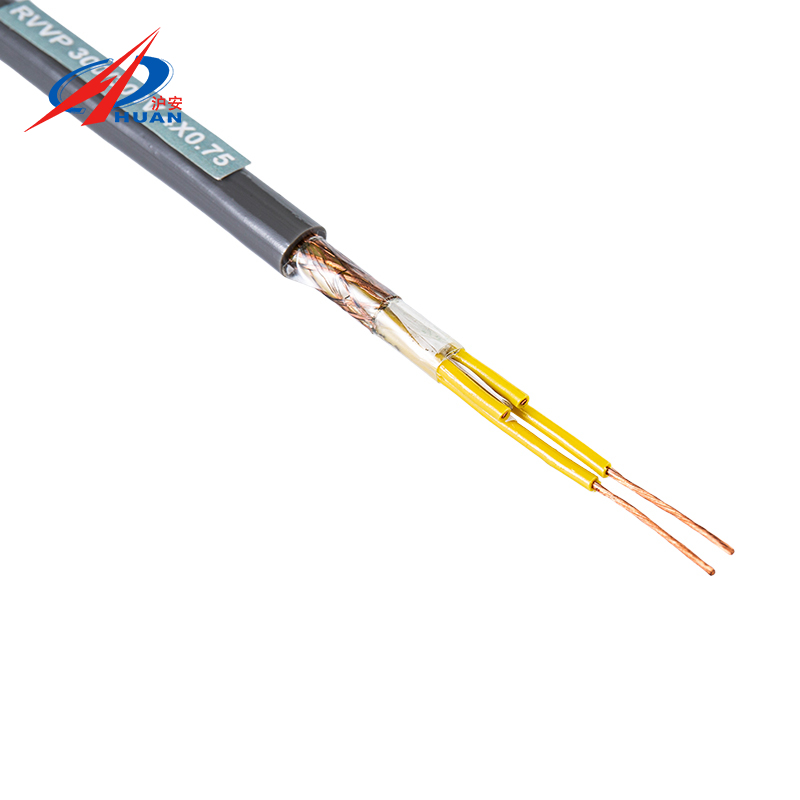 Cable de señal blindado trenzado RVVP (impermeable, a prueba de humedad, alta resistencia a la tracción)