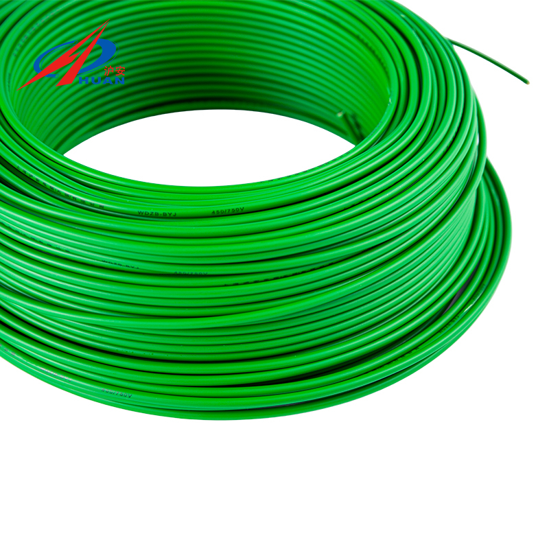 Alambre resistente al fuego aislado con poliolefina reticulada WDZN-BYJ de 450/750 V o inferior