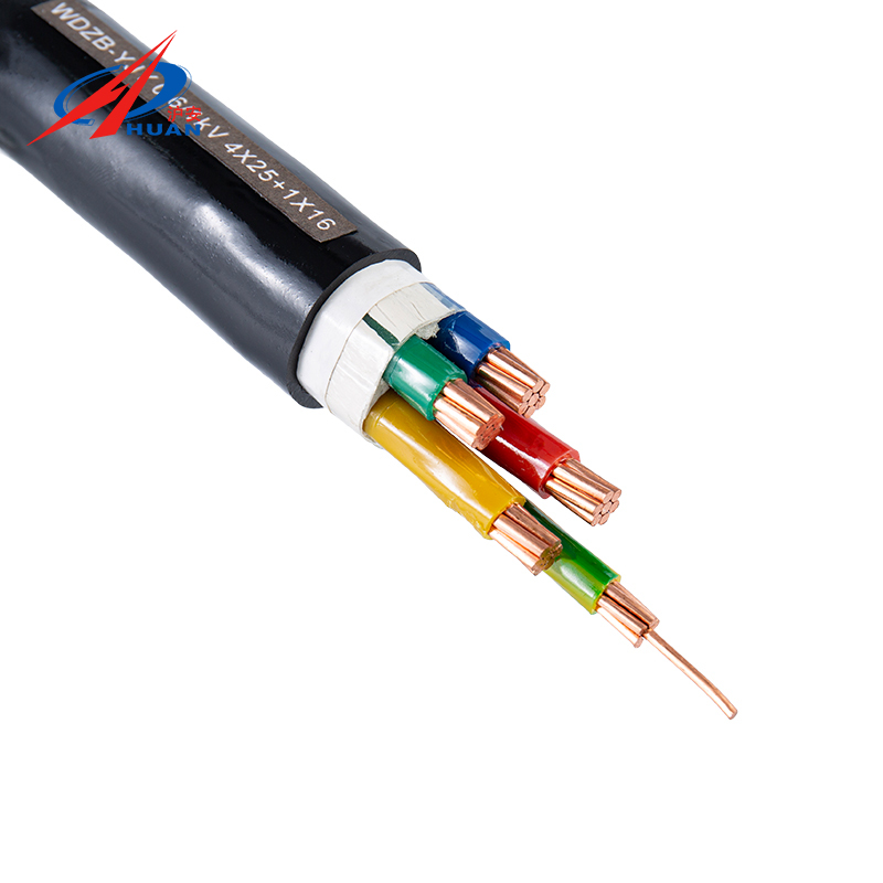 WDZ-YJY 0,6/1KV Funda protectora de poliolefina aislada de polietileno reticulado con núcleo de cobre Cable de alimentación retardante de llama de bajo humo y sin halógenos
