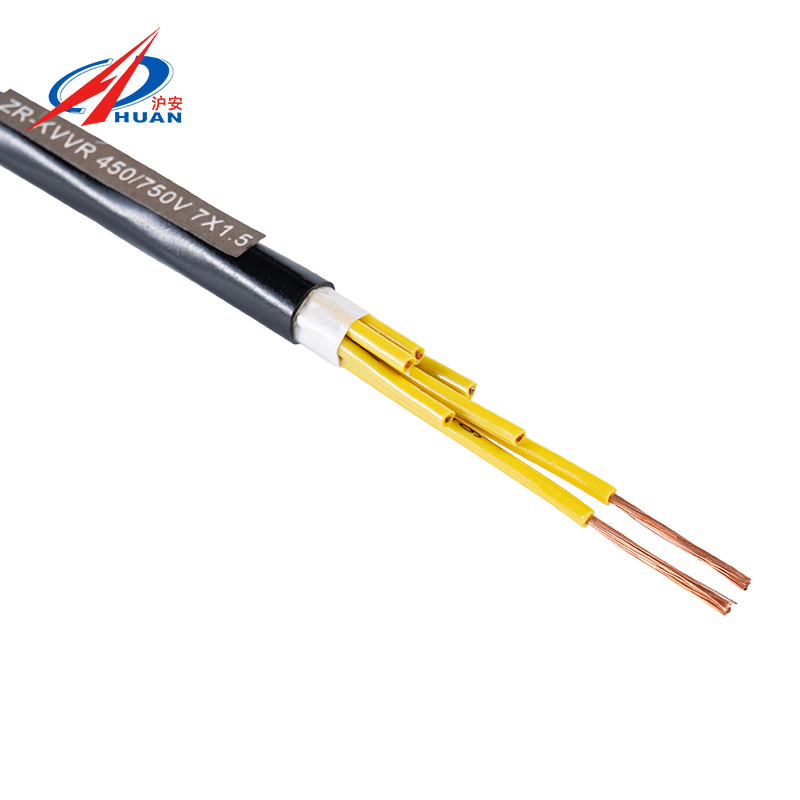 Cableado de núcleo flexible con revestimiento de PVC y aislamiento de PVC KVVR para gabinetes