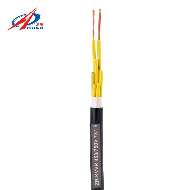 Cableado de núcleo flexible con revestimiento de PVC y aislamiento de PVC KVVR para gabinetes