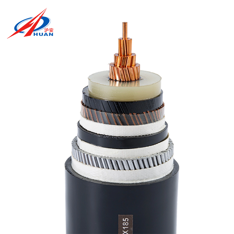 Cable de alto voltaje YJLV43-26kV 35kV con armadura de alambre de acero grueso y funda de PE, alta resistencia a la tracción