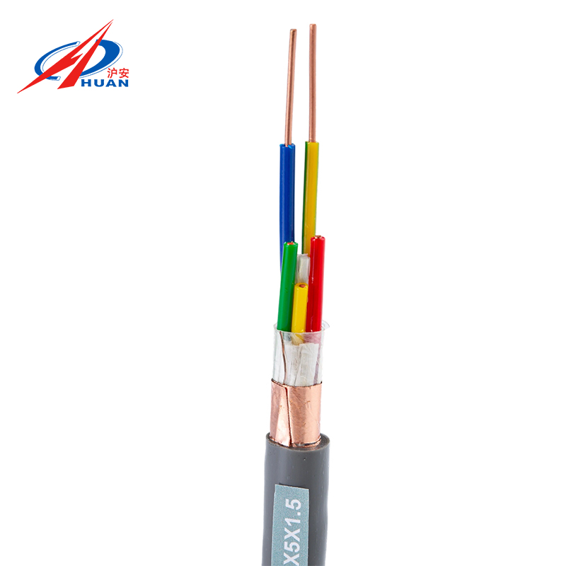 Cable informático blindado ignífugo DJYVP con cables trenzados que resisten interferencias de baja y media frecuencia